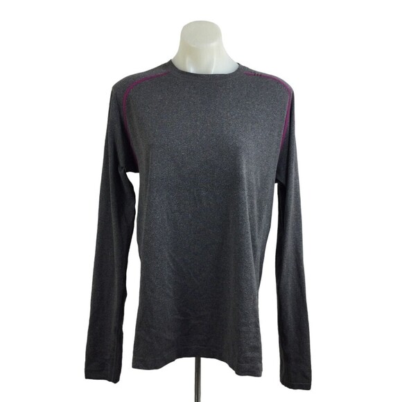 Lululemon Athletica Mens Metal Vent Tech Long Sleeve Shirt Heather Gray Size L - Picture 1 of 8